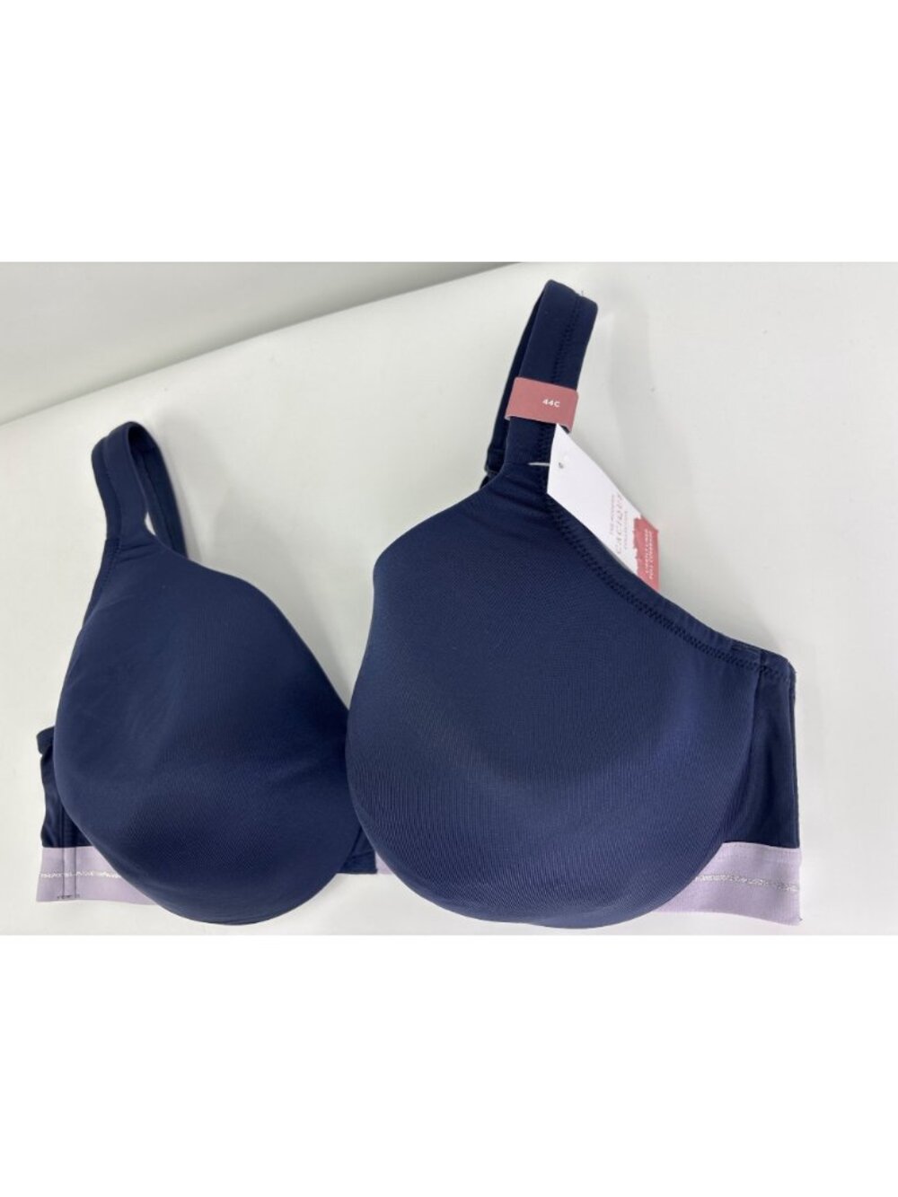 Cacique Lane Bryant Lightly Lined Balconette Underwire Bra Navy Blue 44C NEW - Picture 3 of 7